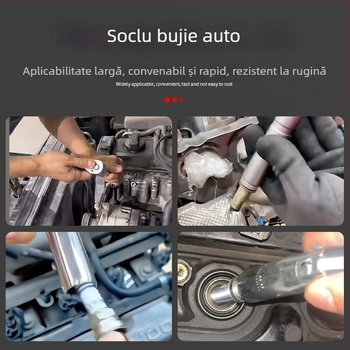 Cheie magnetică universală pentru soclul bujiilor, 14–16 mm, ultra-subțire, demontare și montaj
