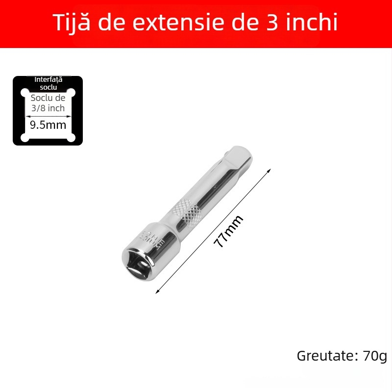 Cheie magnetică universală pentru soclul bujiilor, 14–16 mm, ultra-subțire, demontare și montaj