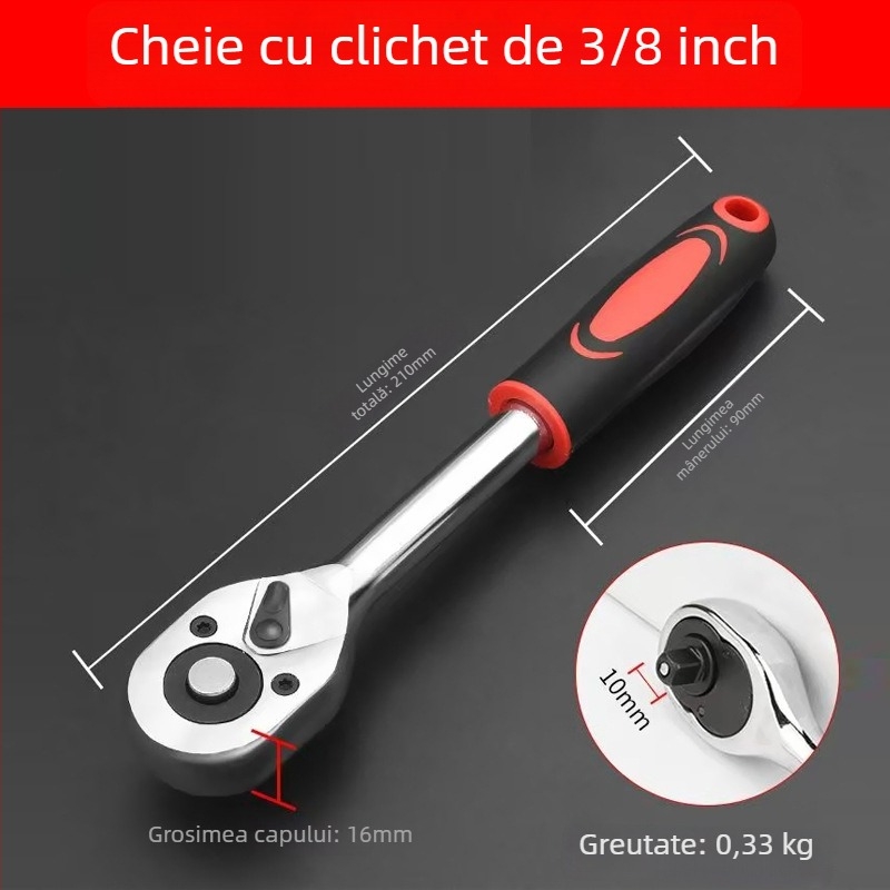 Cheie magnetică universală pentru soclul bujiilor, 14–16 mm, ultra-subțire, demontare și montaj