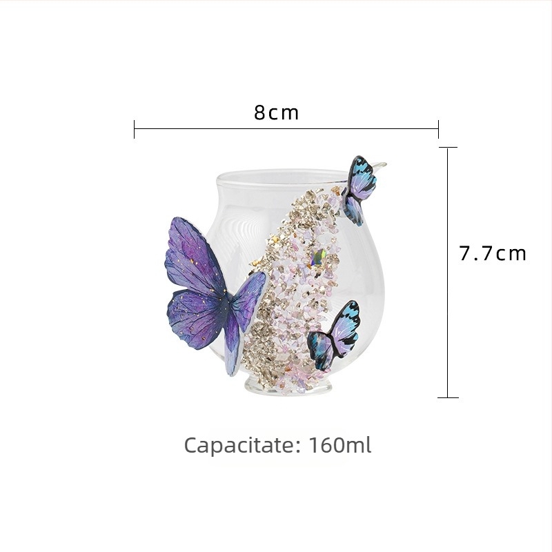 Ceașă de ceai elegantă pentru femei, pentru uz casnic, divizor de ceai din sticlă, distribuție uniformă, accesoriu pentru ceremonia ceaiului, lucrată manual