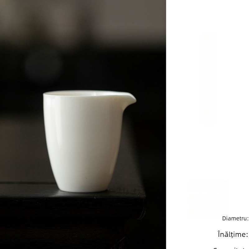 Ceașcă de ceai din porțelan alb, cu stil tradițional chinezesc, recipient ceramic de servire a ceaiului pentru uz casnic, personalizabil