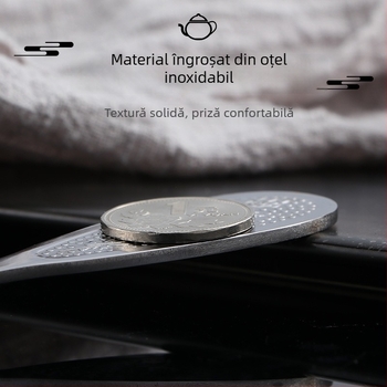 Cuțit de ceai Pu'er din oțel inoxidabil 410, model clasic îngroșat cu ornament pentru ceai alb, unealtă de desfacere a plăcilor de ceai și accesorii