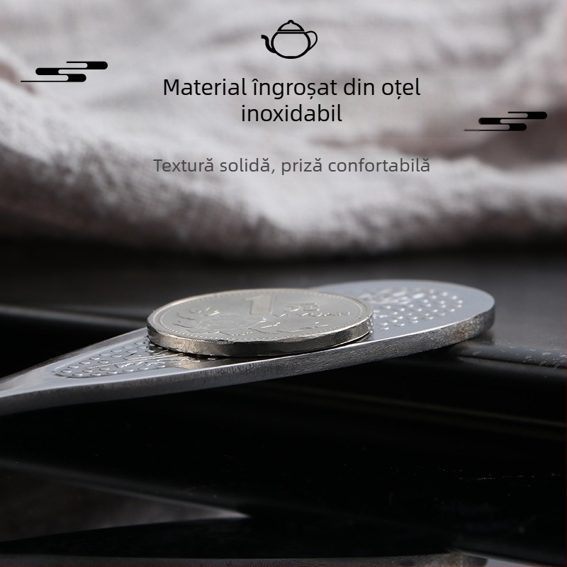 Cuțit de ceai Pu'er din oțel inoxidabil 410, model clasic îngroșat cu ornament pentru ceai alb, unealtă de desfacere a plăcilor de ceai și accesorii