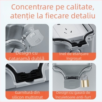 Songying Capac exterior impermeabil pentru priză cu lacăt