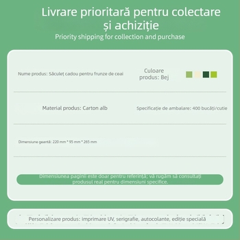 Geantă pentru frunze de ceai, ambalaj din carton, geantă cadou