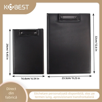 Kangbai D5051/D5052 dosar PVC cu capac rabat, clemă puternică, imprimare logo disponibilă