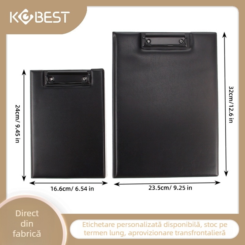 Kangbai D5051/D5052 dosar PVC cu capac rabat, clemă puternică, imprimare logo disponibilă