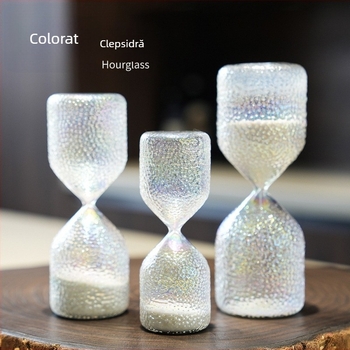 Nordic pentru casă: clepsidră de nisip din sticlă colorată, cadouri creative și decor pentru casă