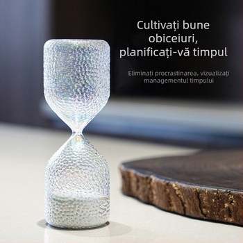 Nordic pentru casă: clepsidră de nisip din sticlă colorată, cadouri creative și decor pentru casă