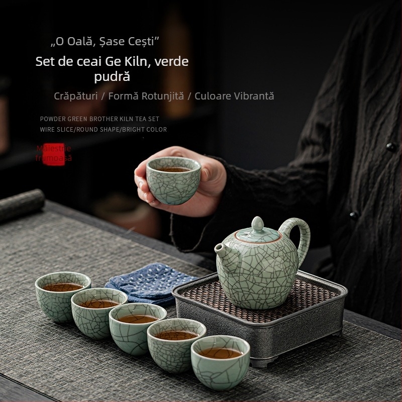 Set de ceai ceramic Ge Kiln personalizat pentru casă și birou