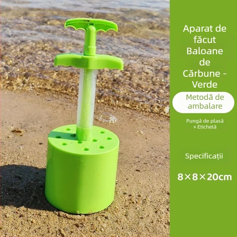 Set de jucării pentru copii: formă pentru bulgări de zăpadă, joc de aruncare cu bulgări de zăpadă, lopățică pentru nisip, clepsidră și găleată de plajă