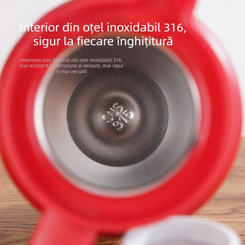 Ceainic din oțel inoxidabil 316, izolat, cu separare ceai-apă, capacitate mare, pentru uz casnic, cadou de afaceri