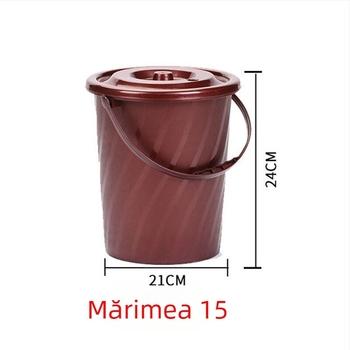 Găleată de ceai din plastic cu capac și drenaj, accesorii durabile pentru ceremonia Gongfu și tavă de ceai