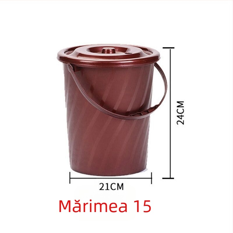 Găleată de ceai din plastic cu capac și drenaj, accesorii durabile pentru ceremonia Gongfu și tavă de ceai