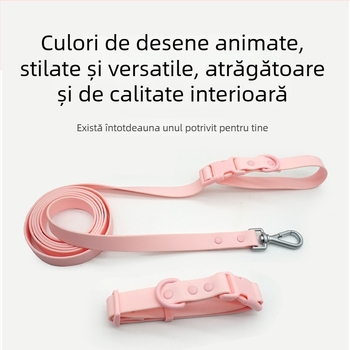 Zgarda de câine PVC impermeabilă, moale, lesă și accesorii