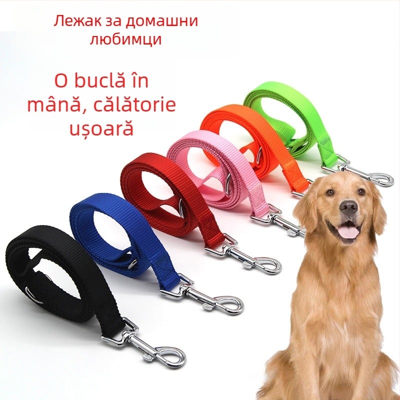 Lesă din nylon pentru plimbări în aer liber, rezistentă la rupere