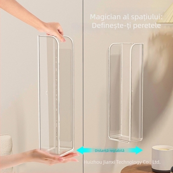 Ochira Raft acrilic pentru reviste și cărți, montat pe perete, transparent, decor sufragerie și hol