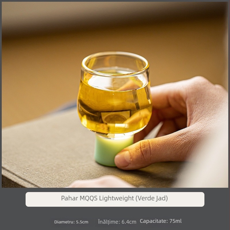 Pahar din borosilicat rezistent la temperatură pentru ceremonia ceaiului, set de servire ceai de înaltă clasă