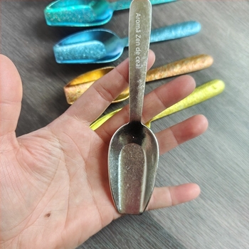 Lingură de ceai din titan pur, lingură pentru frunze de ceai – instrument minimalist pentru set de ceai de uz casnic, accesoriu pentru recipient de ceai, instrument de împărțire și degustare