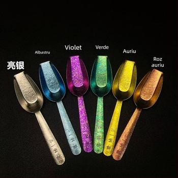 Lingură de ceai din titan pur, lingură pentru frunze de ceai – instrument minimalist pentru set de ceai de uz casnic, accesoriu pentru recipient de ceai, instrument de împărțire și degustare