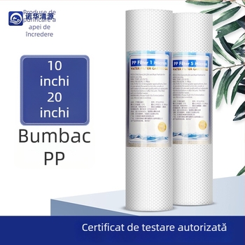 Novartis Qingyuan element filtrant PP din bumbac, 10- și 20-inch, prefiltru pentru purificator de apă pentru uz casnic, apă potabilă directă
