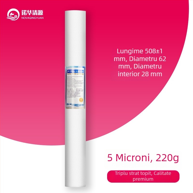 Novartis Qingyuan element filtrant PP din bumbac, 10- și 20-inch, prefiltru pentru purificator de apă pentru uz casnic, apă potabilă directă