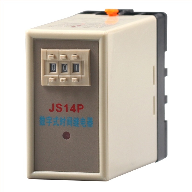 Relé digital de timp cu întârziere la energizare, reglaj pe două sau trei poziții, JS14P, 380V, 9,9s, 99M, 220V