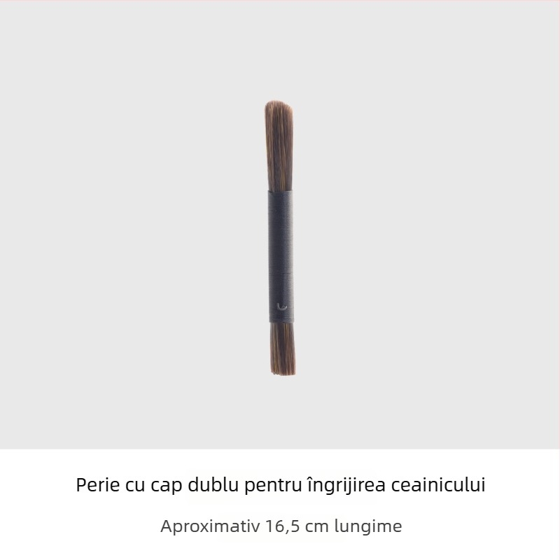 Perie pentru ceainic cu două capete, fără scăpare de fibre, accesorii pentru ceremonia ceaiului