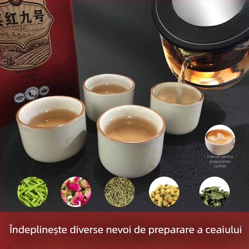 Ceainic din sticlă cu infuzor pentru ceai cu flori, capacitate mare, set ceainic cu filtru