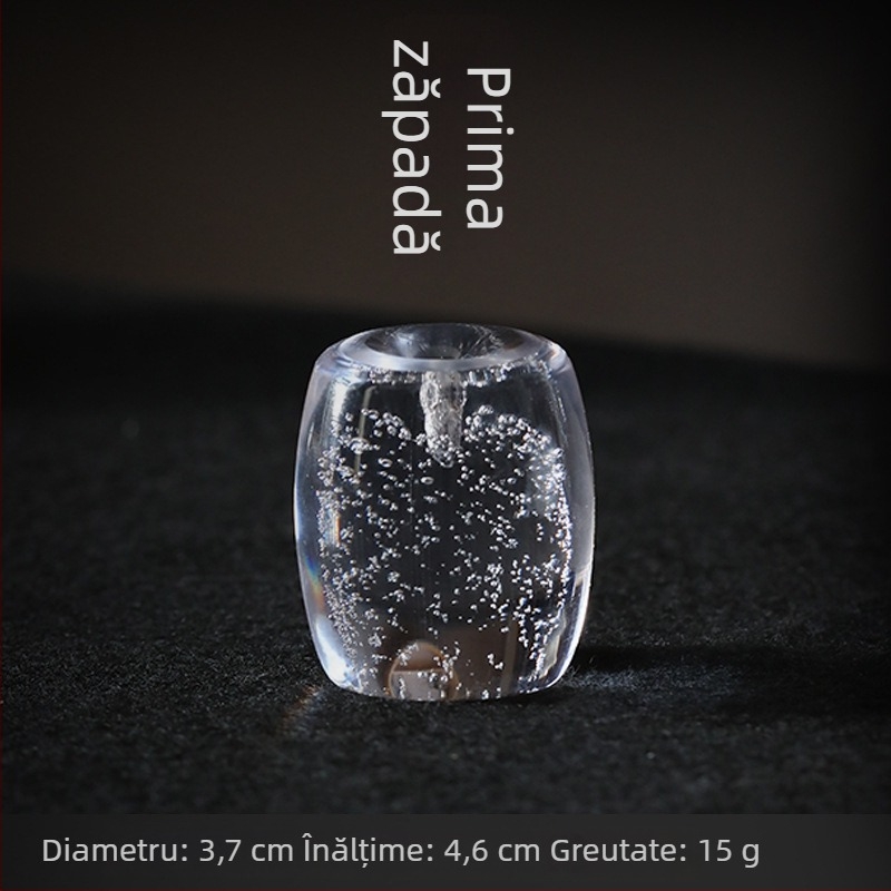 Set Zen din sticlă, lucrat manual, pentru ceremonia ceaiului japoneză: suport pentru capacul ceainicului, accesorii pentru ceai și suport pentru tămâie