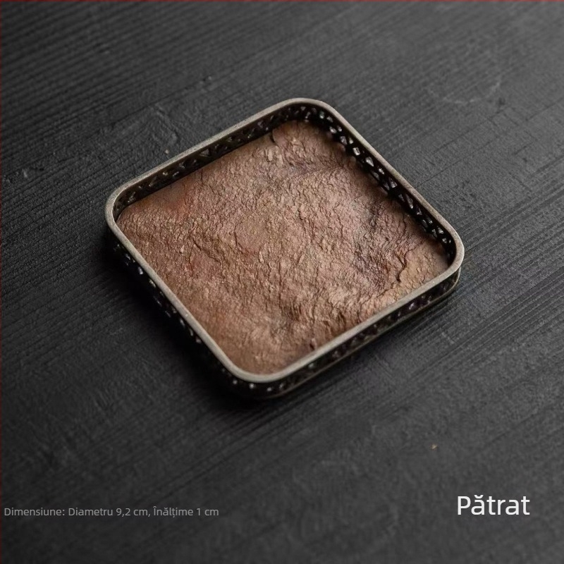 Suport vintage pentru capac de ceai, cu bază pentru cești