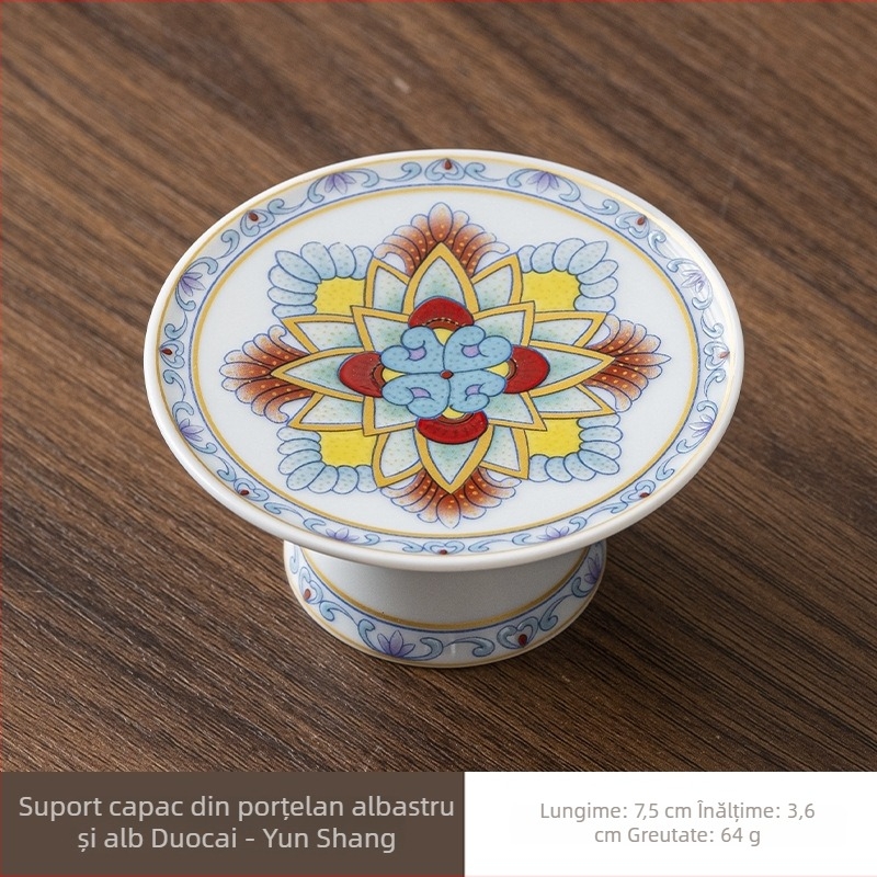 Suport ceramic pentru capacul ceaiului din lut purpuriu, suport pentru capac, accesorii ceremonie ceai, decor pentru ceai
