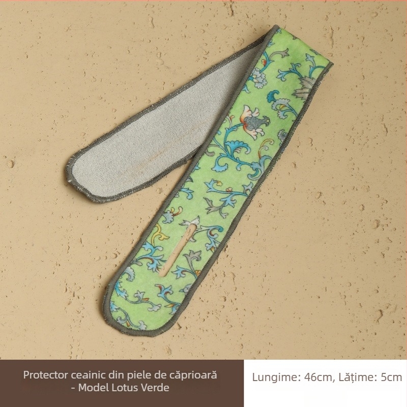 Set de ceai în stil chinezesc nou, din felt — curele de legare pentru ceainic, benzi textile, pungi de ambalare pentru gaiwan, benzi de protecție pentru vas
