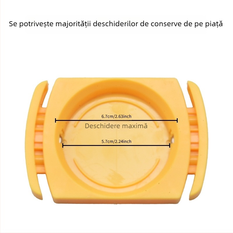 Go Swing Deschizător de conserve – Deschizător multifuncțional din plastic pentru conserve și băuturi, galben