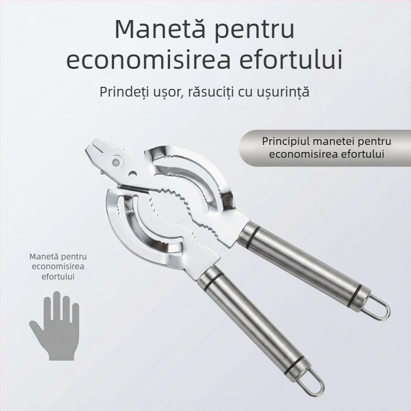Set creativ pentru deschiderea conservelor și a sticlelor – instrument de bucătărie din oțel inoxidabil