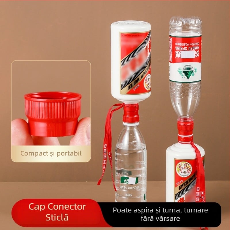 Adaptor pentru capacul sticlei pentru deschidere fără deteriorare și turnare, deschizător pentru sticle de lichior