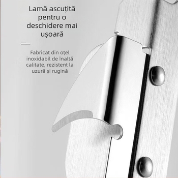 Set universal de deschidere a berii, deschizător multifuncțional din oțel inoxidabil pentru conserve și sticle, calitate premium