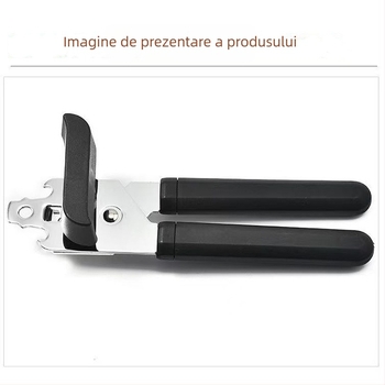 Deschizător multifuncțional pentru conserve, capace, borcane și sticle, oțel inoxidabil, utilizare casnică și comercială