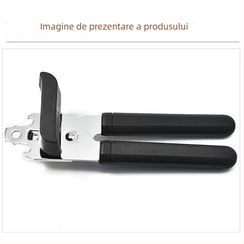 Deschizător multifuncțional pentru conserve, capace, borcane și sticle, oțel inoxidabil, utilizare casnică și comercială