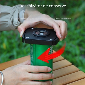 Deschizător portabil multifuncțional pentru conserve și sticle, din ABS și oțel inoxidabil, pentru cola și bere