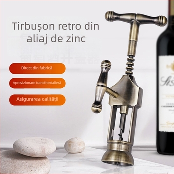 Deschizător de sticle de vin roșu din aliaj de zinc, mai multe stiluri, portabil