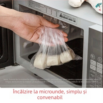Sac de conservare pentru bucătărie, pentru alimente refrigerate, sac de depozitare alimentar de calitate, plastic de unică folosință, deschidere ușoară