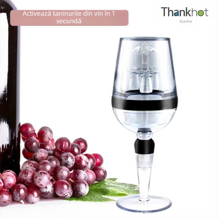 Set de decantare pentru vin cu aerator rapid, decantor din sticlă și pahare, pentru uz casnic