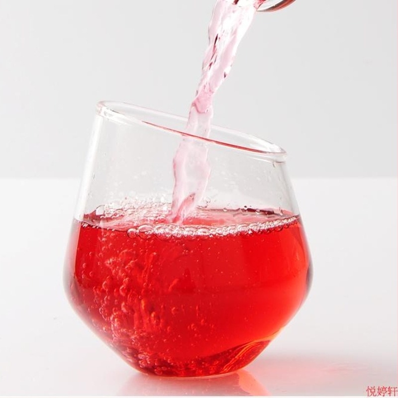 Pahar din sticlă transparentă, rezistentă la căldură, cu pereți groși, pentru șampanie, cocktailuri, suc, ceai și apă, margine înclinată pentru aromă; pahar de vin roșu