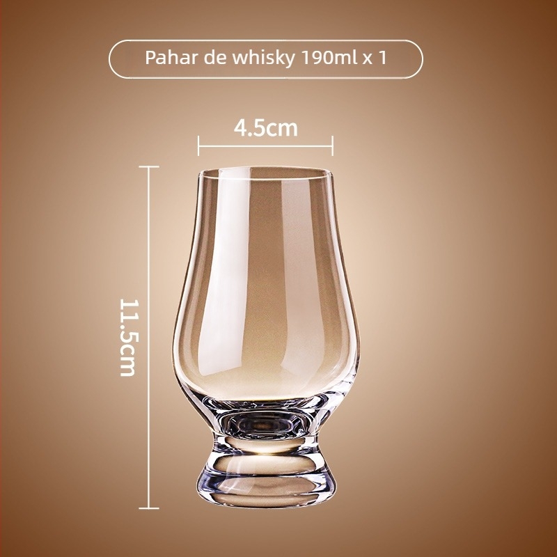 Set pahare de degustare din cristal pentru whisky – pahar clasic de coniac, cu burtă mare