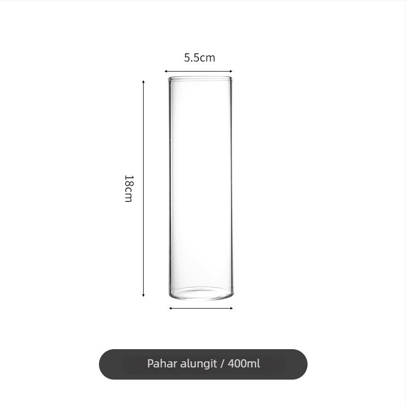 Pahar de cocktail în stil japonez, drept, sticlă transparentă, 301–400 ml, design modern minimalist