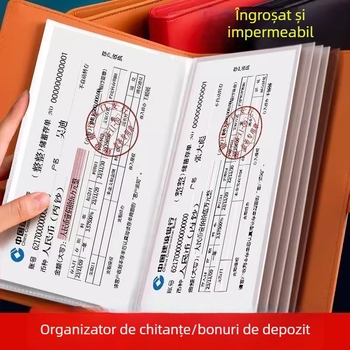 Suport pentru carduri cu capacitate mare, carnet de vizite, spațiu portabil de stocare pentru carduri și bilete