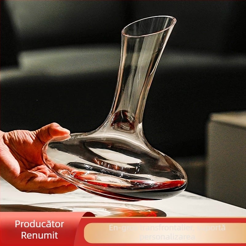 Decantor din sticlă fără plumb, decantor rapid pentru vin roșu, pentru uz casnic