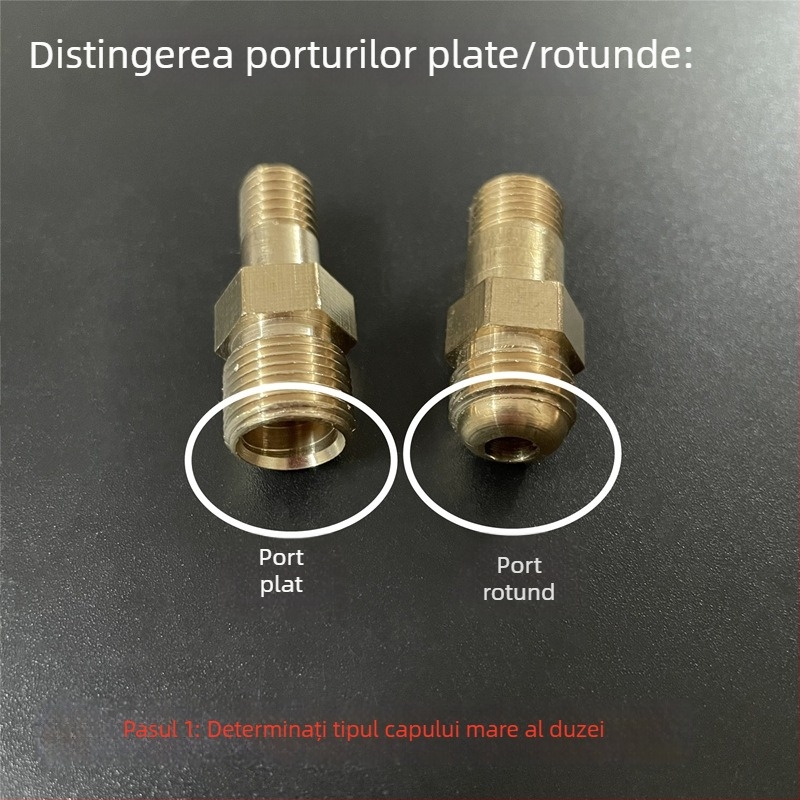 Set de duze din alamă pentru aragaz – componente pentru modificarea sursei de gaz, regulator de aer și duză de pulverizare