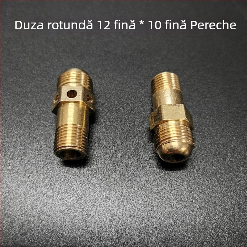 Set de duze din alamă pentru aragaz – componente pentru modificarea sursei de gaz, regulator de aer și duză de pulverizare